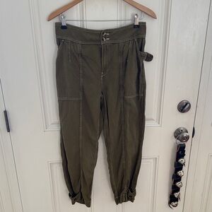 Anthropologie Olive Cargo Pants